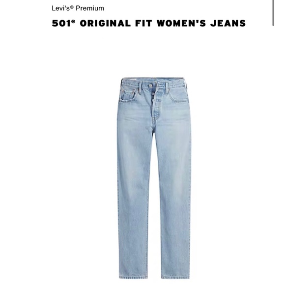 NWT Levi's original 501 Straight Leg - Picture 2 of 4